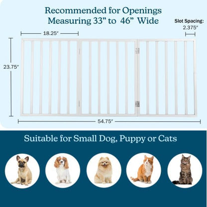 Pet Gate - 3-Panel Indoor Foldable Dog Fence - Image 2