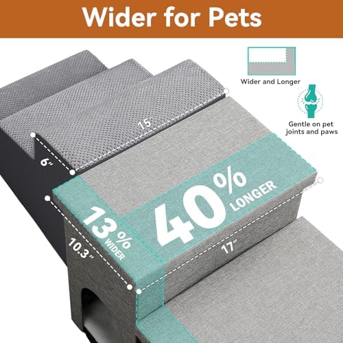 Zerbuger Dog Stairs with Storage - Image 3
