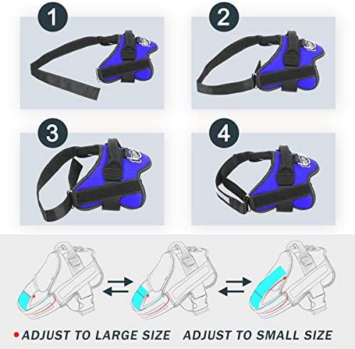 Bolux Dog Harness, No-Pull Reflective Dog Vest, Breathable Adjustable Pet - Image 3