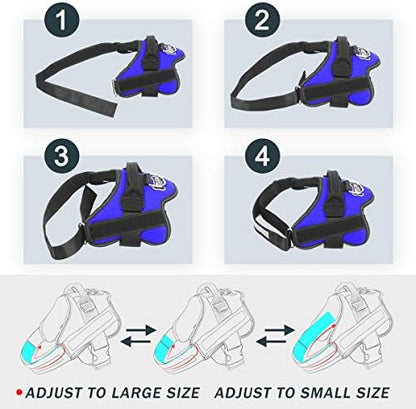 Bolux Dog Harness, No-Pull Reflective Dog Vest, Breathable Adjustable Pet - Image 3