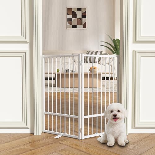 SNUOWU Full Metal Freestanding Dog Gate - Image 2