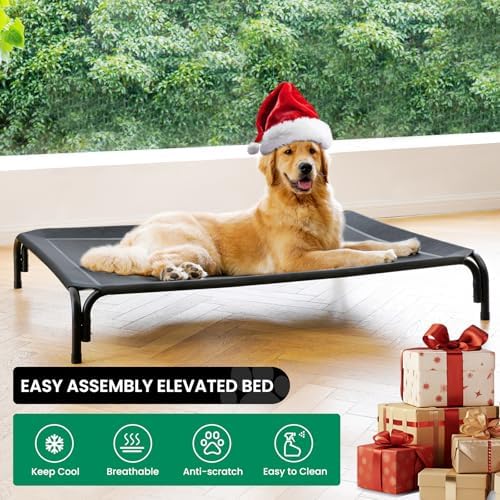 Elevated Dog Bed Outdoor Cooling Raised Cot - Image 2