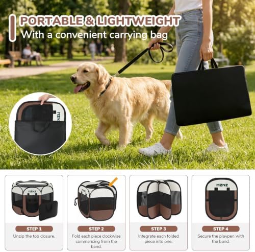 Dog Cat Small Animal Puppy Playpen Crate - Image 3