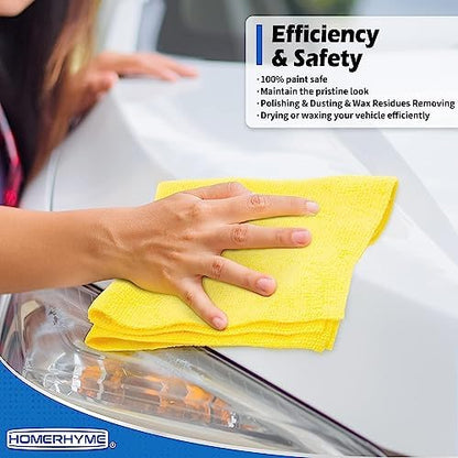 Microfiber Towels for Cars, 24 Pack Microfiber Cleaning Cloths, 11.5"*11.5" - Image 4