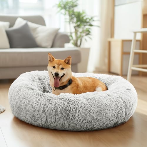 DUMOS 30.7 Inch Large Donut Dog Bed - Image 2