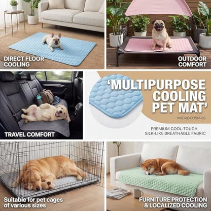 MICROCOSMOS Summer Cooling Mat & Sleeping Pad- Water Absorption Top, EZ Clean - Image 6