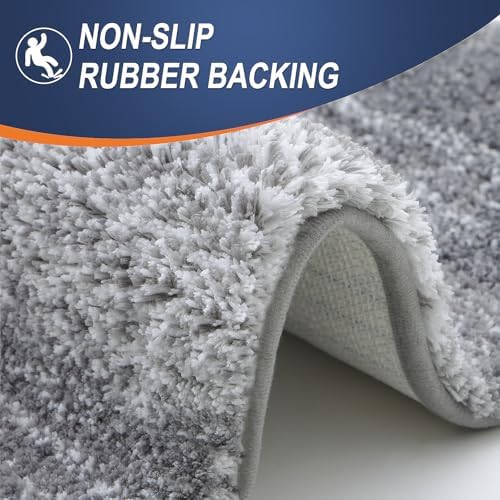 OLANLY Bathroom Runner Rug 54x24, Extra Soft Absorbent Microfiber Bath Rugs - Image 5