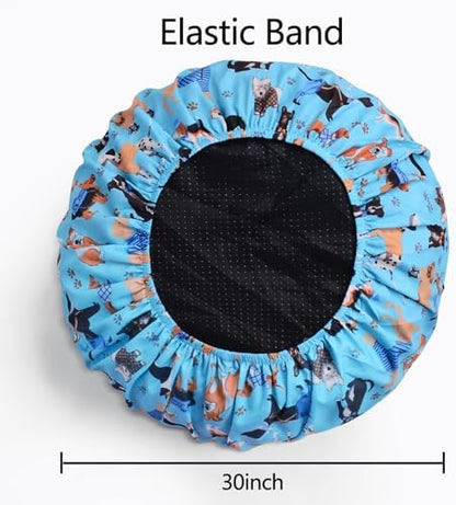 Round Replacement Dog Bed Cover Elastic Edged Washable 20×9.8 Inch - Image 4