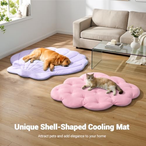 Q-Max>0.5 Dog Cooling Mat 47''×47'', Shell Purple - Image 6