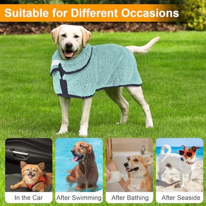Unicorn Catcher Dog Bathrobe Super Absorbent Quick Drying Robe - Image 6