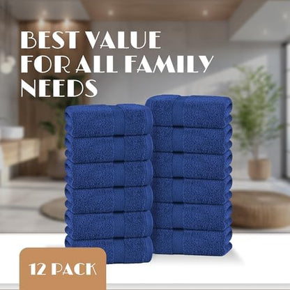 Wealuxe Navy Blue Washcloths - Image 4