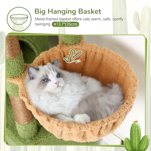 Globlazer 52in Cactus Cat Tree Tower - Image 4
