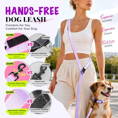 Hands Free Dog Leash, 8.2ft Multifunctional Crossbody Rope - Image 5