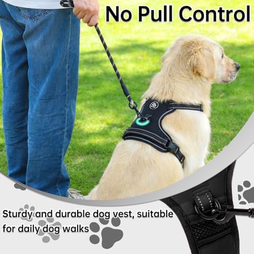 NESTROAD Dog Harness for Medium Sized Dog, No Pull Dog Vest Harness Set - Image 6