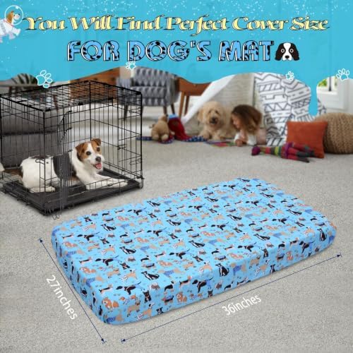Dog Bed Covers Replacement Washable Elastic Edged 36" x 27" x 6" - Image 3
