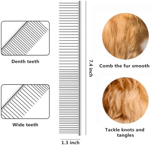 QUMY Dog Comb Kit-Dematting Rake Comb - Image 3