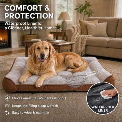 Orthopedic Dog Beds Large Sized Dog, Washable Dog Bed - Image 5