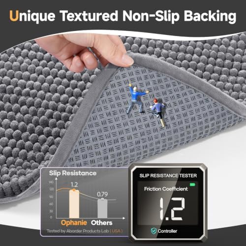 Ophanie Dark Grey Door Mat Runner 40x24, Muddy Mats - Image 3