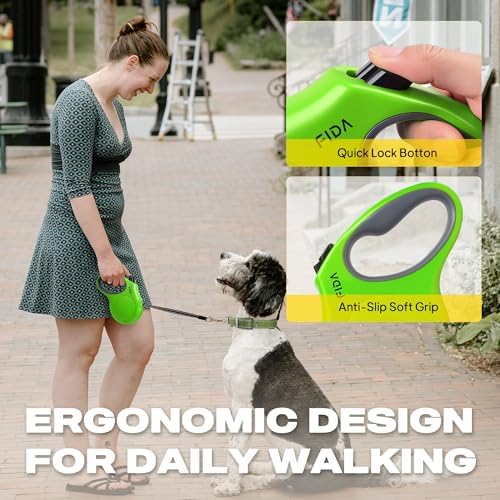 Fida Retractable Dog Leash, 10ft Heavy Duty Pet Walking Leash - Image 5