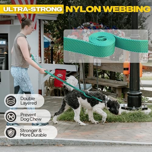 Fida 10 FT Heavy Duty Dog Leash, Dual Padded Handles - Image 3