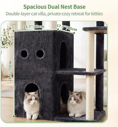Heybly Cat Tree, 59.4" Secure Anti-Tip Cat Tower - Image 3