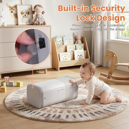 Baby Diaper Pail, Diaper Trash Can - Image 3