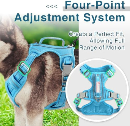 BARKBAY No Pull Dog Harness for Large Dogs, ID Tag Holder Dog Vest - Image 6