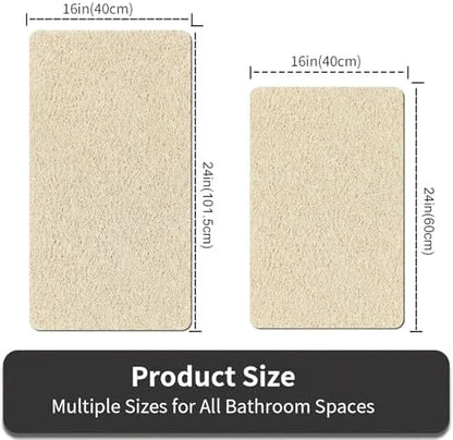 Shower Mat Non Slip, 16 x 24 Inch, Soft PVC Loofah Bath Mats - Image 2