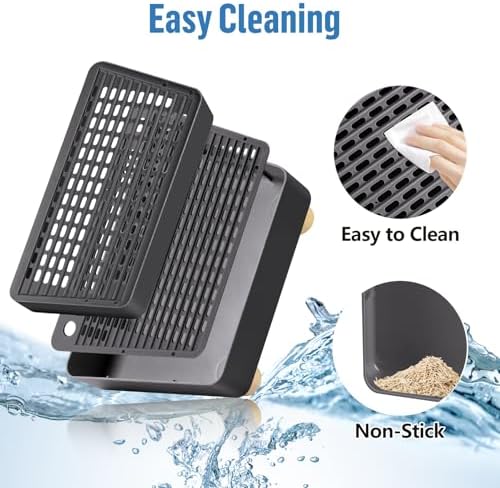 Extra Large 2 Steps Cat Litter Box Step Ramp, Cat Litter Catcher Mat - Image 5