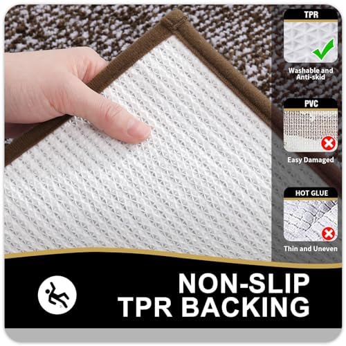 OLANLY Bathroom Runner Rugs 47x24, Long Bath Mats - Image 4