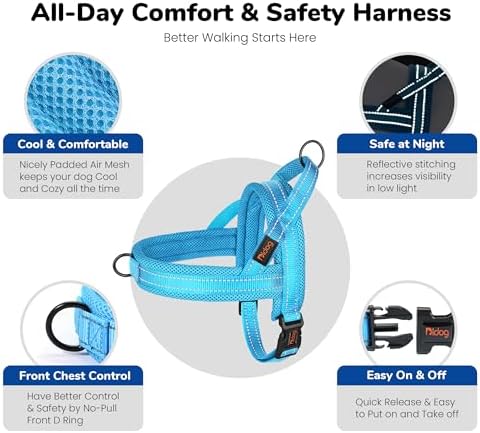 Didog No Pull Dog Harness for Small Dogs, Breathable Mesh Padded - Image 6