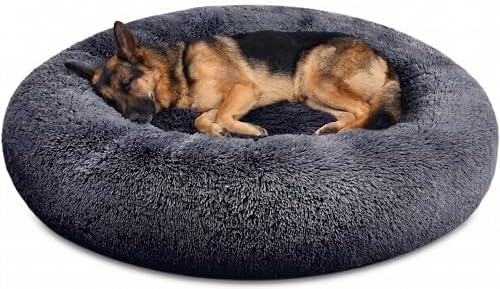 SAVFOX 45 inches Calming Donut Dog Bed by SAVFOX