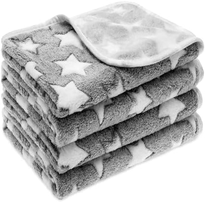 Tatuo 4 Pack Fleece Dog Blanket by Tatuo