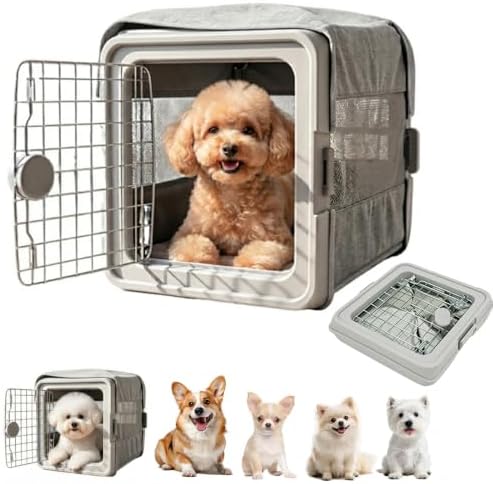 Collapsible Hard Cat Carrier & Small Dog Crate, Pet Carrier Travel by Unknown