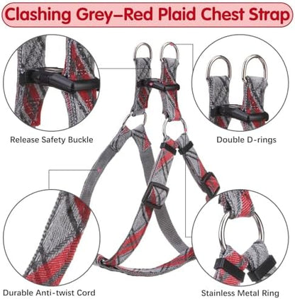 BINGPET No Pull Dog Harness Leash Collar Set, Adjustable Step-in Vest - Image 3