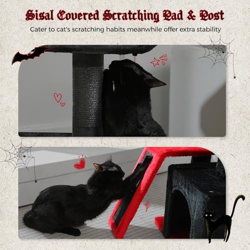 PETEPELA Cactus Cat Tree for Kittens & Small Cats, 32in Cat Tower - Image 5