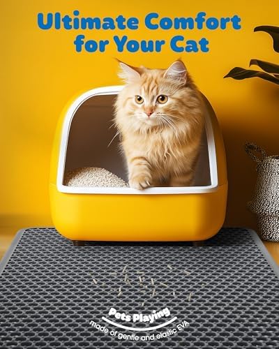 Powools Cat Litter Mat, 23.2 x 14.6 in, Waterproof - Image 2