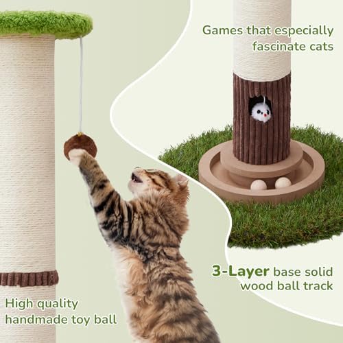 Woochpet 34" Tall Cat Scratching Posts, Heavy Duty and Thicker Cat Scratcher - Image 4
