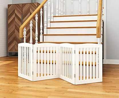 PAWLAND Wooden Freestanding Foldable Pet Gate - Image 4