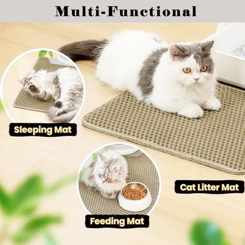 Cat Litter Mat, Honeycomb Double Layer Litter Trapping Mat - Image 5