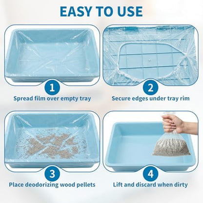 70 Pcs Disposable Plastic Cage Liners - Image 5