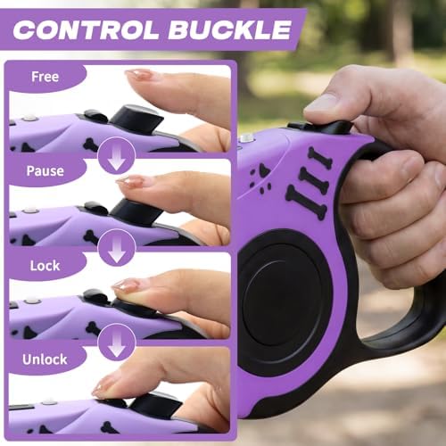 Retractable Dog Leash with USB Rechargeable Flashlight - Image 5