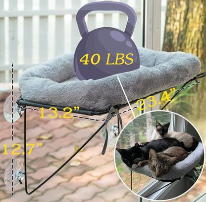 ROOVE Cat Window Perch – Luxury Cozy Hammock - Image 2
