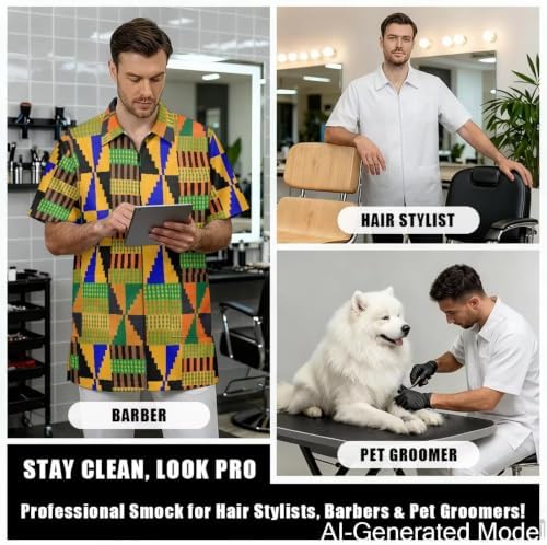 Professional Grooming Smock Unisex, Water Resistant Anti-Static - Image 4