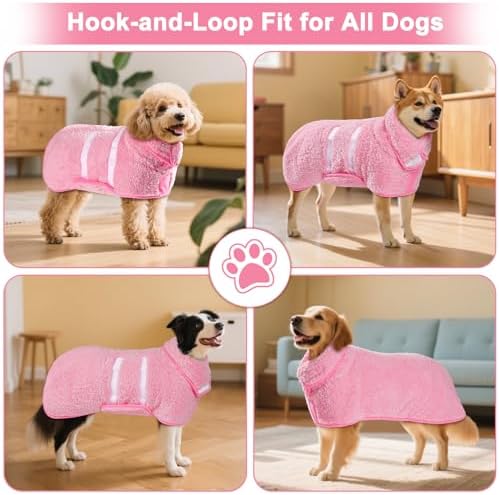 Unicorn Catcher Dog Bathrobe Super Absorbent Quick Drying Robe - Image 5