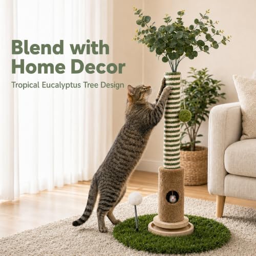 39" Sisal Rotating Cat Scratching Post - Image 6