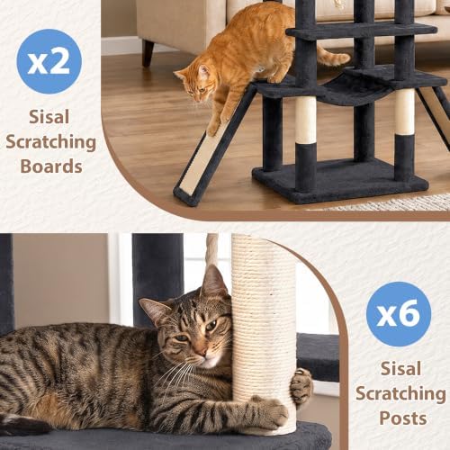 Gitelsnour Cat Tree, 78.7'' Tall Tower - Image 5