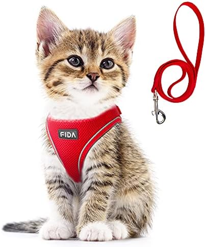 Fida Comfy Dog Harness with Leash, Cat Vest Harness Escape Proof, Breathable by Fida