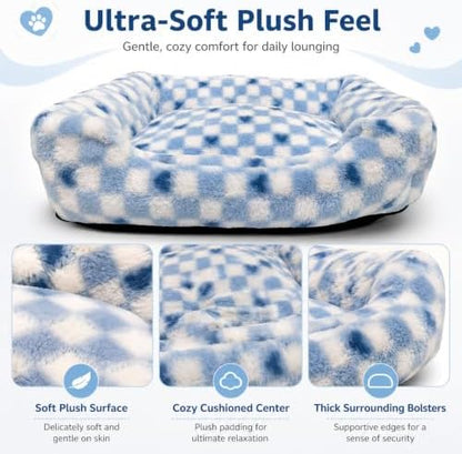 Washable Dog Bed for Small Dogs, Soft Plush Pet Bed - Image 5