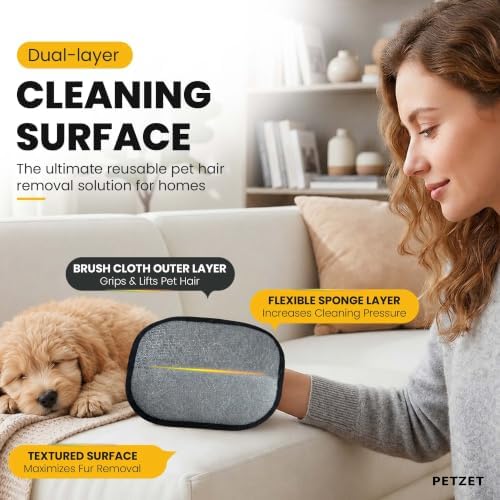 2 Pack Pet Hair Removal Glove - Image 5